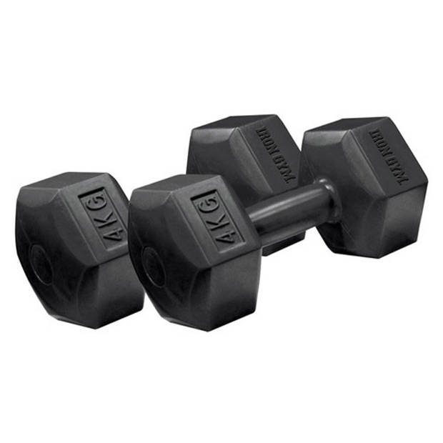Iron Gym Dumbbell Set 2 x 2 kg, gewichten krachttraining fitness accessoires
