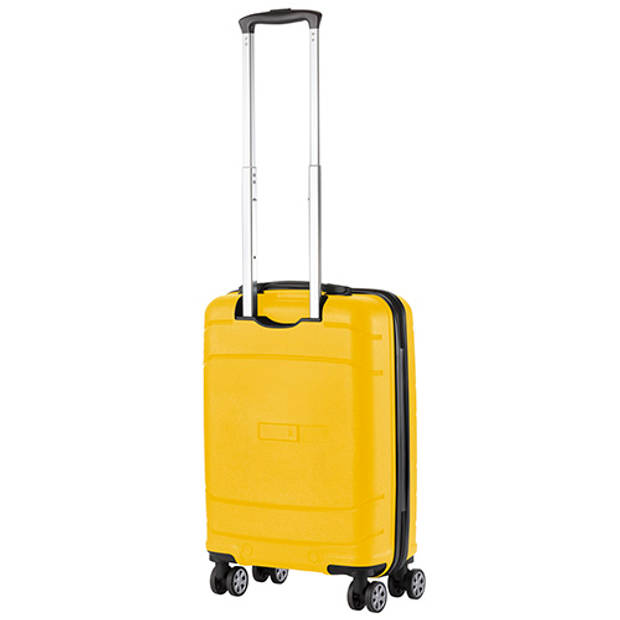 TravelZ Big Bars Handbagage 55cm Koffer 35 Ltr TSA Geel