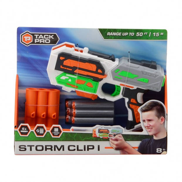 Tack Pro shotgun Storm Clip I jongens 20 cm 8-delig
