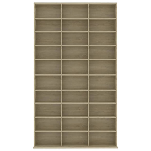 vidaXL Cd-kast 102x16x177,5 cm bewerkt hout sonoma eikenkleurig