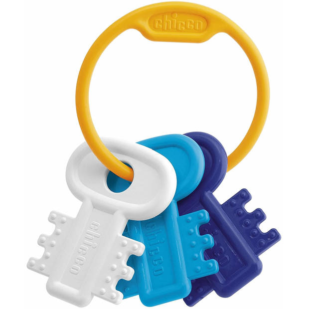 Chicco rammelaar sleutels junior 12 x 17 cm blauw/wit