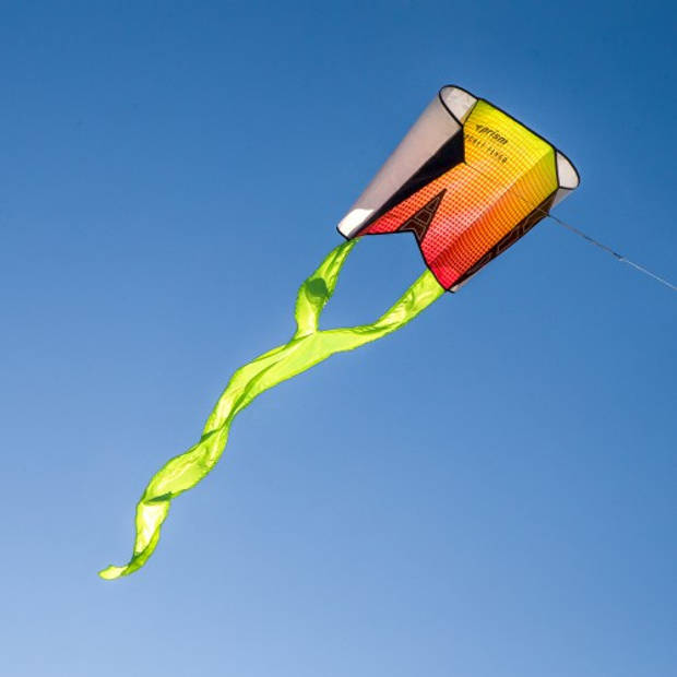 Prism vlieger Pocket junior 76 cm polyester geel/oranje