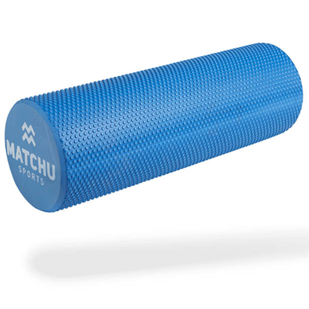 Matchu Sports Foam Roller Zacht 45cm - Blauw - 45cm - Ø 15cm