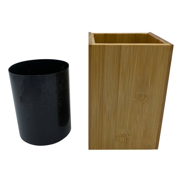 4goodz Bamboo Toiletborstel van Bamboe met metalen borstel - 10x36 cm