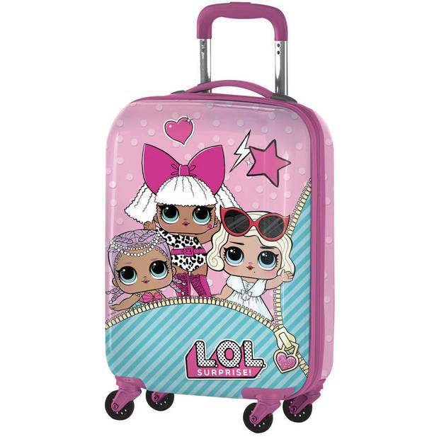 L.O.L. Surprise! handbagagetrolley Doll 35 liter hardcase roze