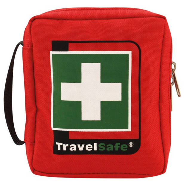 TravelSafe EHBO-set Basic 12 x 18 cm polyester rood 25-delig