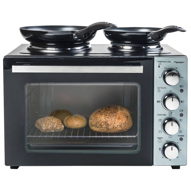 Bestron Ovengrill met twee kookplaten Crispy & Co AOV31CP 3200 W 31L