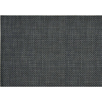 8x stuk Placemats antraciet grijs gevlochten/geweven print 45 x 30 cm - Placemats