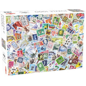 TACTIC legpuzzel stapel postzegels 67 x 48 cm 1000 stukjes