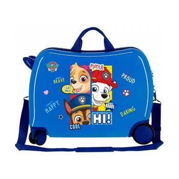 Paw Patrol ABS kinderkoffer rol zit kobalt blauw