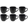 Studio Tavola Koffiekopjes Black Tie 240 ml - 6 stuks