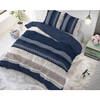 Dekbedovertrek - Elisabeth Navy - Scandinavische - Met knoopsluiting, incl. kussenslopen - Blauw