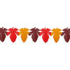 Papieren herfstbladeren slinger 3 meter - Feestslingers