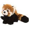 Wild Republic knuffel rode panda 20 cm pluche bruin/zwart