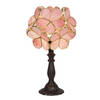 Clayre & Eef Roze Tafellamp Tiffany 21*21*38 cm E14/max 1*25W 5LL-6065
