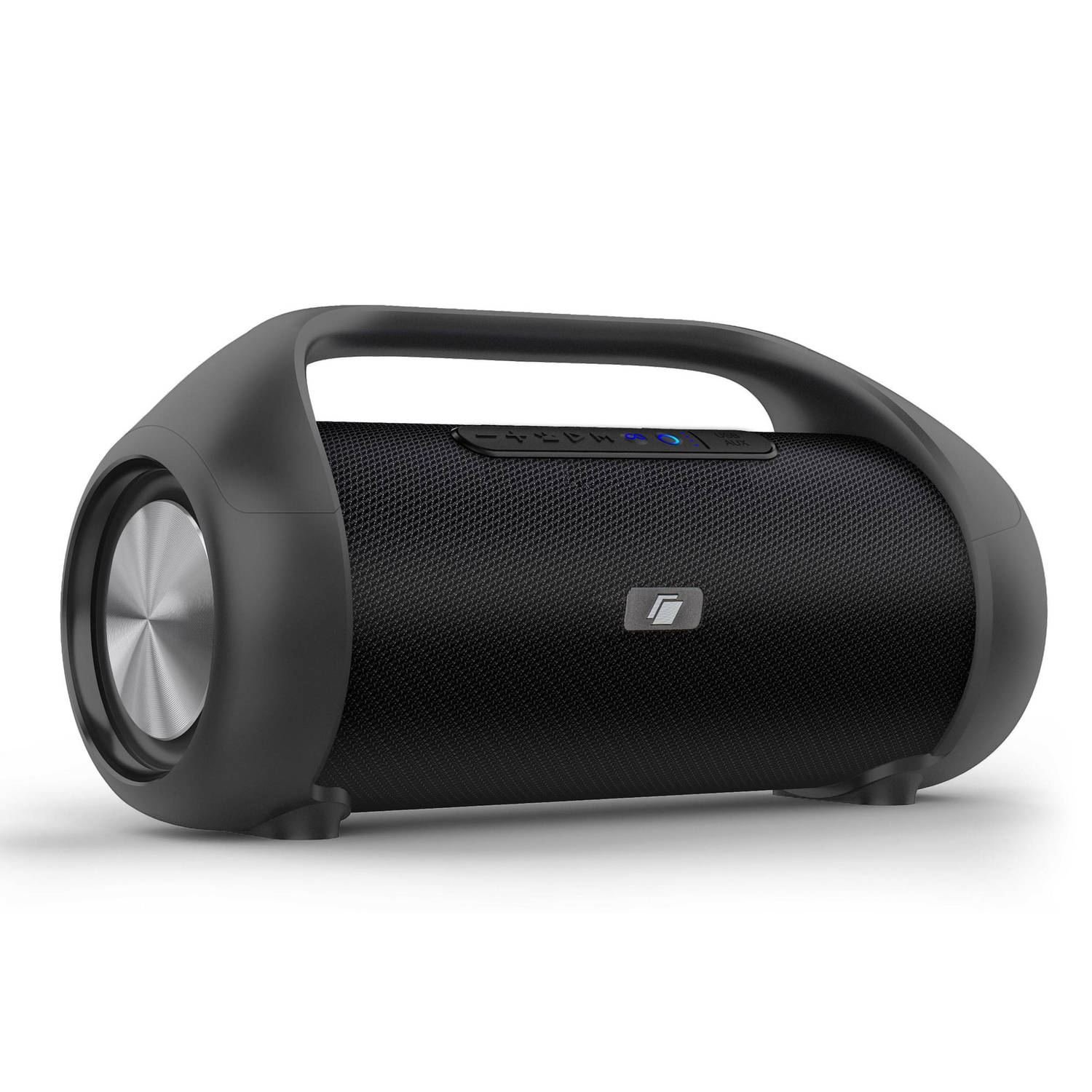 Caliber Bluetooth speaker met extra bas AUX USB RGB Leds Zwart (HPG540BT)