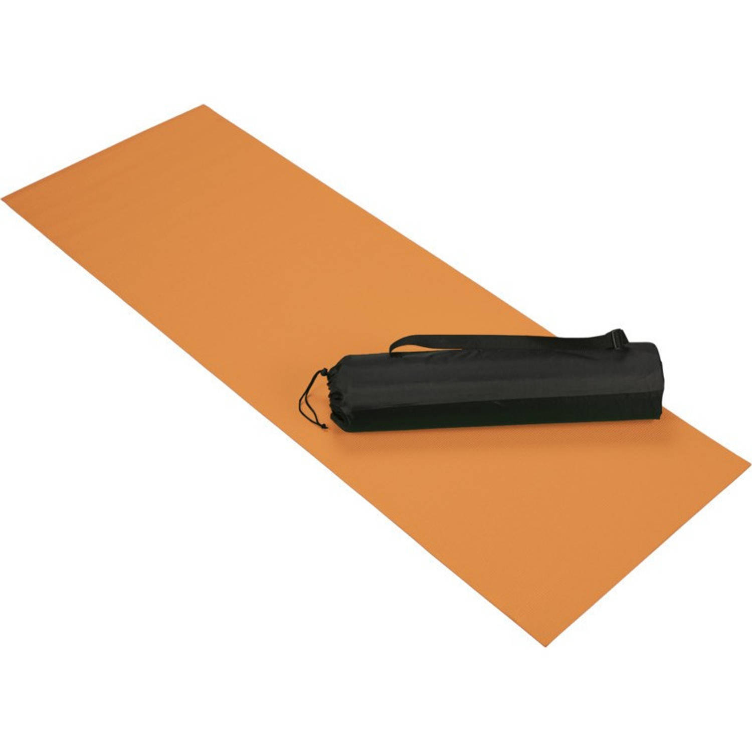 Oranje yoga-fitness mat 60 x 170 cm Sportmat-yogamat-pilatesmat Thuis fitness-yoga-pilates sport ben