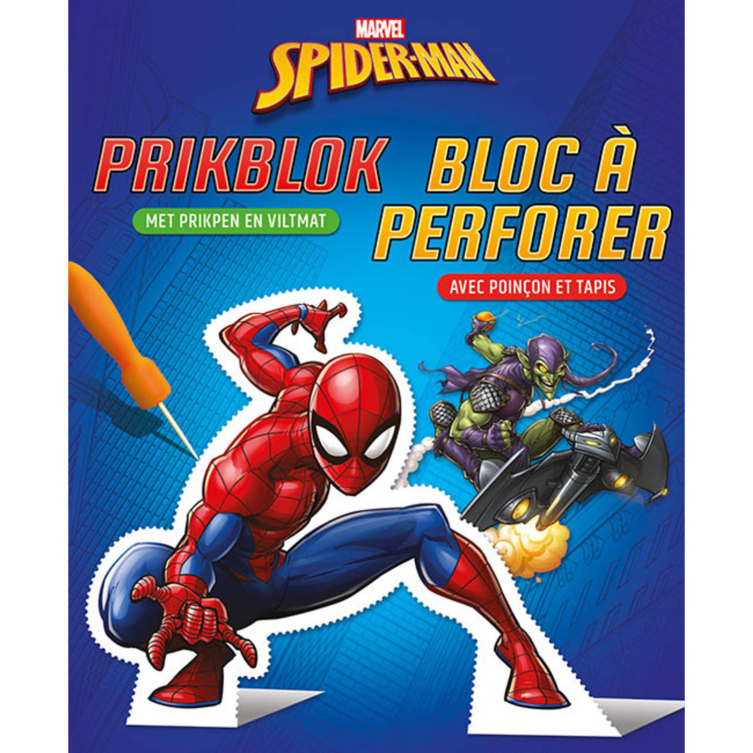 Deltas Prikblok Spider-man 18,3 X 22,3 Cm Blauw/rood
