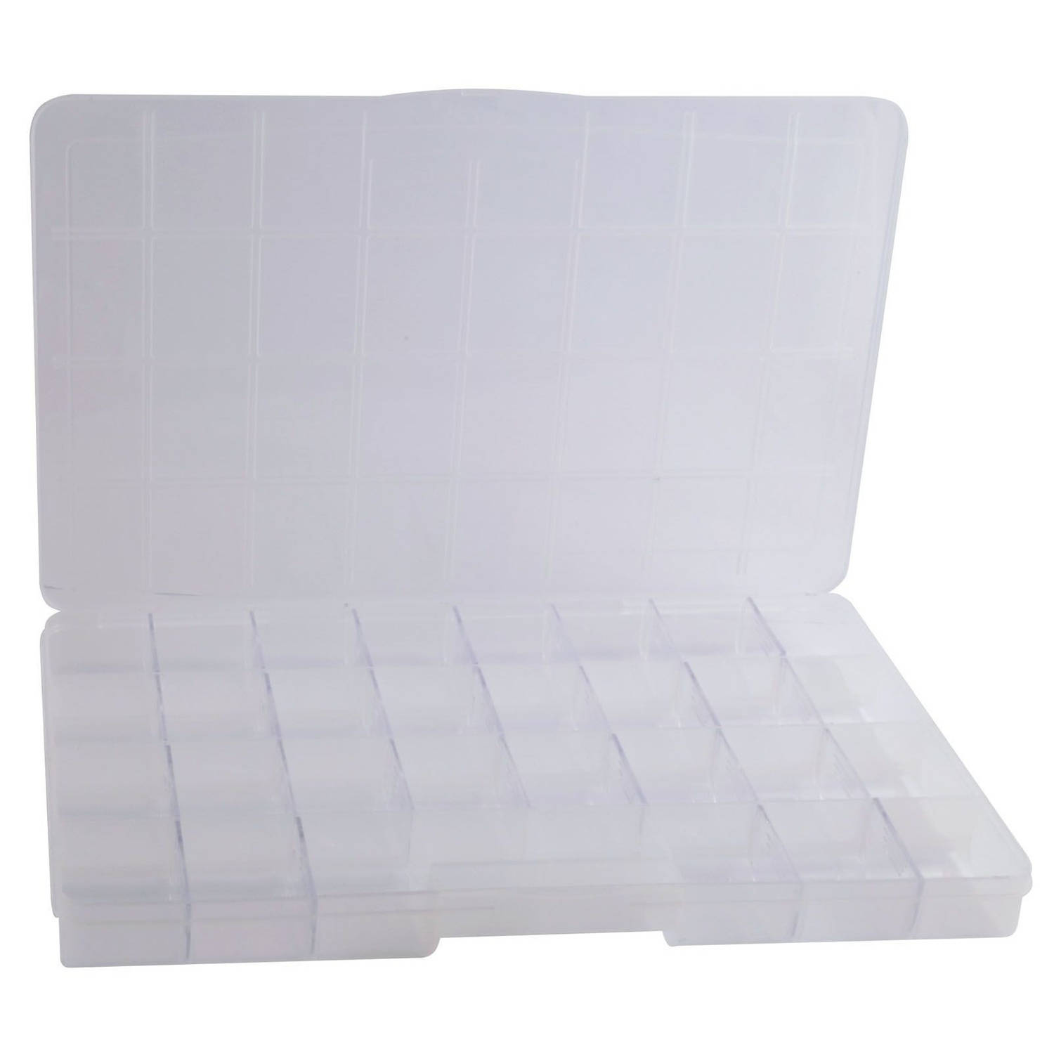 Goot maximaal Bouwen Opberg/sorteer box met 32 vakken 35 cm - Gereedsschapskist - Toolbox -  Opbergdoos voor kleine spullen | Blokker