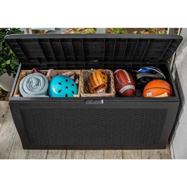 Keter Samoa Opbergbox - 270 L - 118x45x57 cm - Grafiet