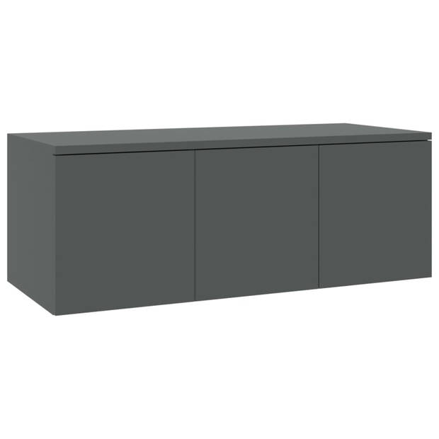 vidaXL Tv-meubel 80x34x30 cm bewerkt hout grijs