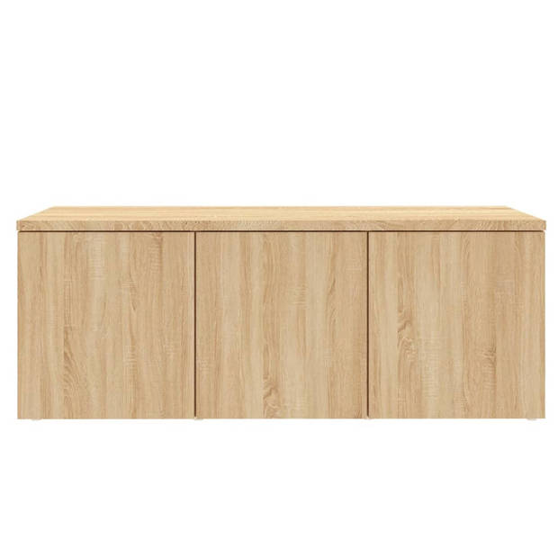 vidaXL Tv-meubel 80x34x30 cm bewerkt hout sonoma eikenkleurig