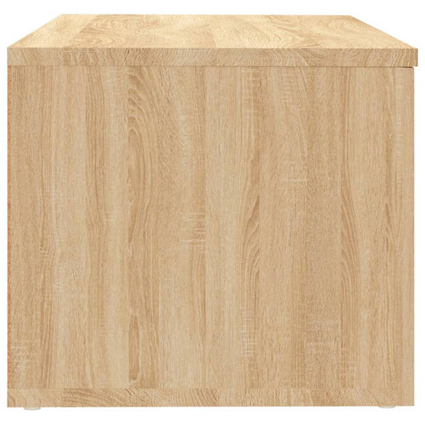 vidaXL Tv-meubel 80x34x30 cm bewerkt hout sonoma eikenkleurig