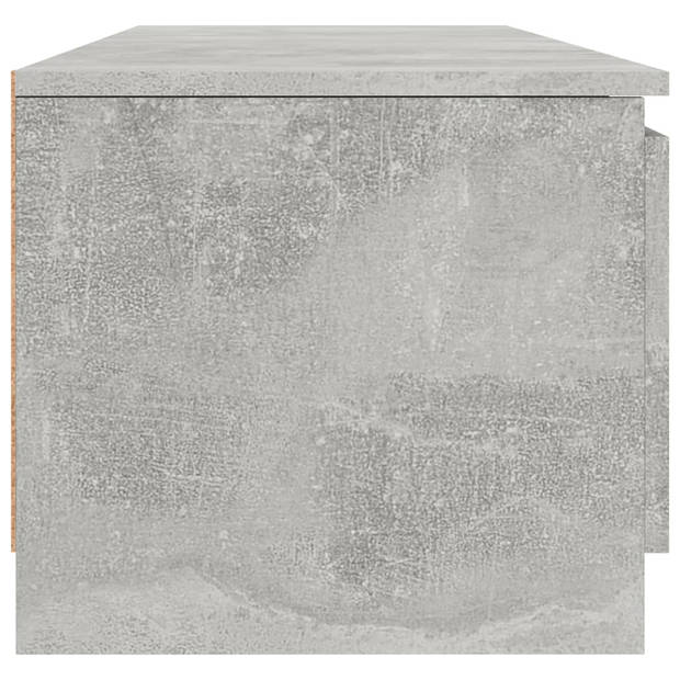 The Living Store Tv-meubel Klassieke Stijl - 140x40x35.5 cm - Betongrijs