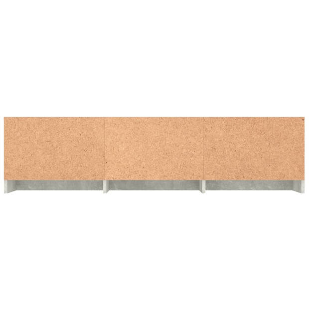 vidaXL Tv-meubel 140x40x35,5 cm bewerkt hout betongrijs