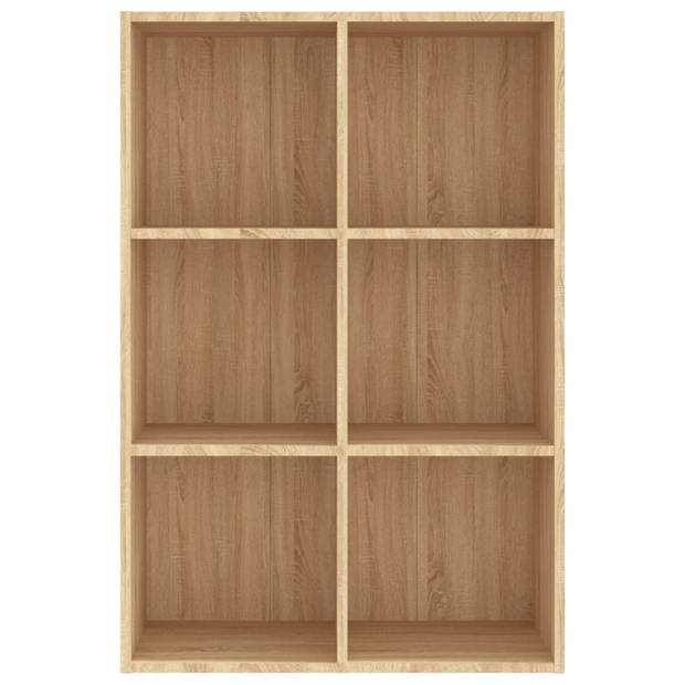 vidaXL Boekenkast/dressoir 66x30x98 cm bewerkt hout sonoma eikenkleur