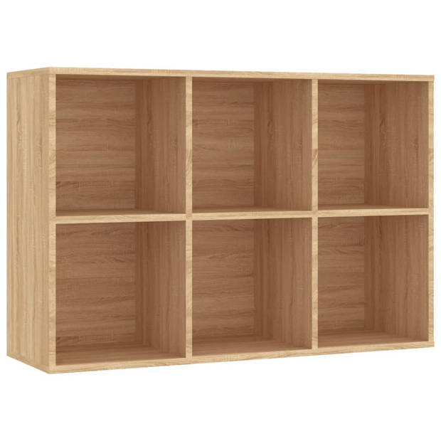 vidaXL Boekenkast/dressoir 66x30x98 cm bewerkt hout sonoma eikenkleur