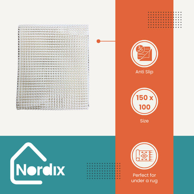 Nordix Antislipmat Vloerkleed 100 x 150 cm Badkamer Bad Ondertapijt