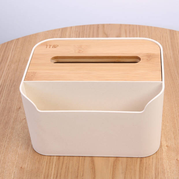 Tissue box met Opbergvak - Tissuehouder voor tissues - Tissuedoos met