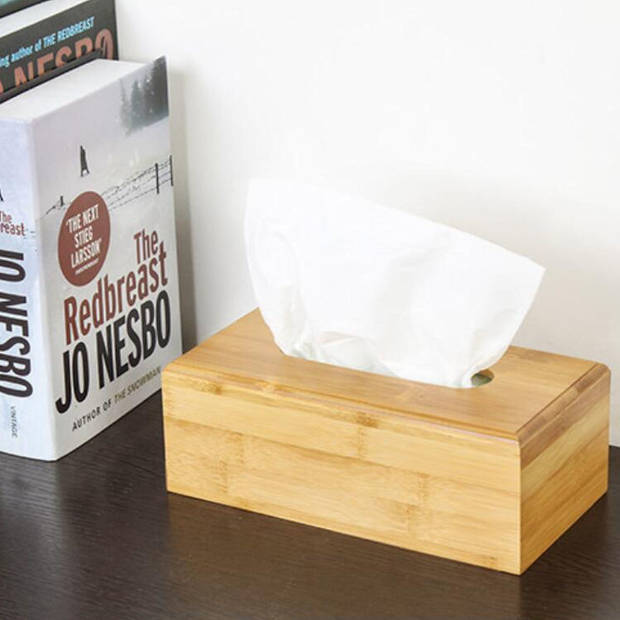Bamboe Tissue box - Tissuehouder voor tissues - Rechthoekige