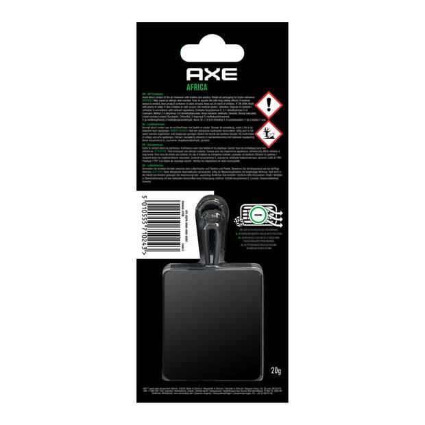 AXE luchtverfrisser Mini Vent - Africa 3 cm zwart/groen