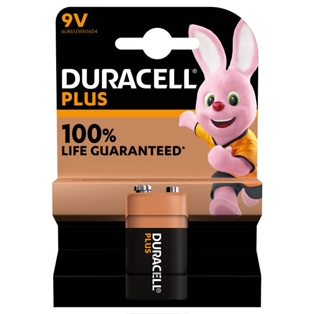Duracell Plus 9V Alkaline batterij 1 St