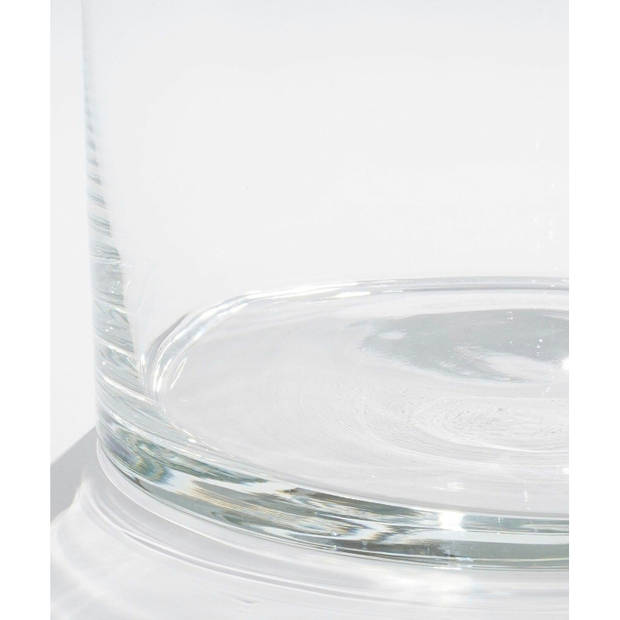 1x Ronde glazen cilinder vaas/vazen transparant 55 cm lang - Vazen