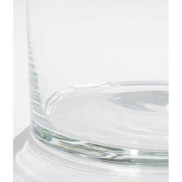 1x Ronde glazen cilinder vaas/vazen transparant 40 cm lang - Vazen