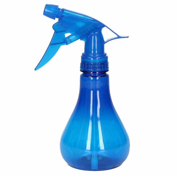 Waterverstuivers/sprayflessen blauw 250 ml - Waterverstuivers