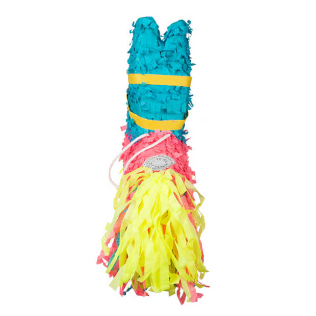 Boland mini-piñata ezel 20 x 18 cm papier blauw/roze/geel