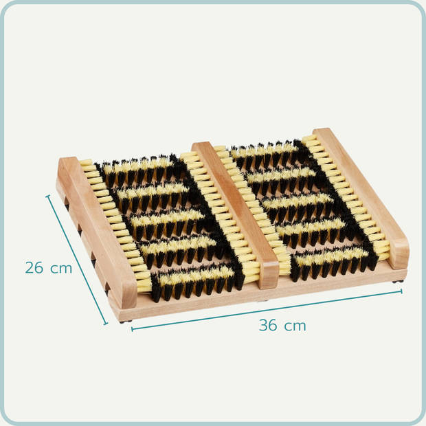 Nordix Deurmat Voetveger Borstel Schoenborstel Hout Binnen en Buiten