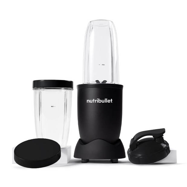 nutribullet Exclusive All Black- 900 Watt - Smoothie Maker - Incl. To Go Accessoires & Digitaal Receptenboek - Zwart