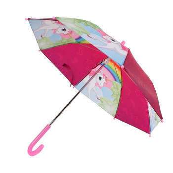 Unicorn paraplu unicorn meisjes 70 x 60 cm roze