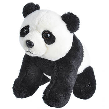 Pluche knuffel Zwart/witte Panda van 13 cm - Knuffeldier