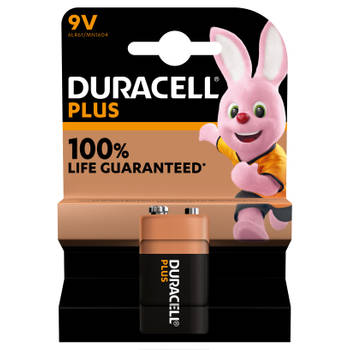Duracell Plus 9V Alkaline batterij 1 St