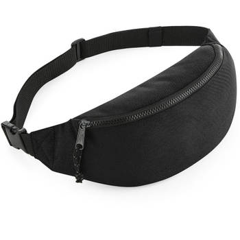 Heuptas/fanny pack zwart met verstelbare band - Heuptassen