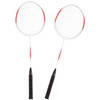 Badminton set rood/wit met 2 shuttles en opbergtas - Badmintonsets