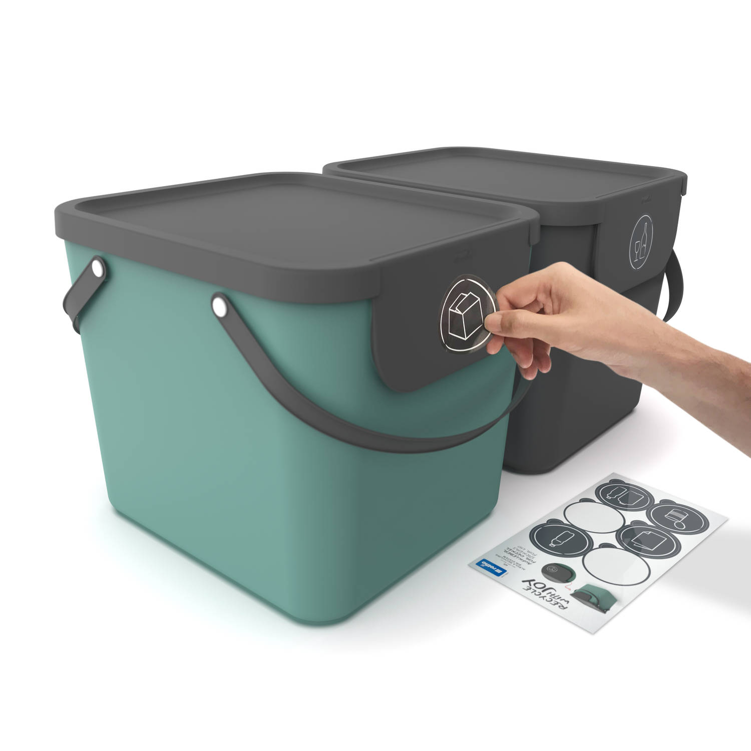 Rotho Albula afvalbak - 40 liter groen | Blokker