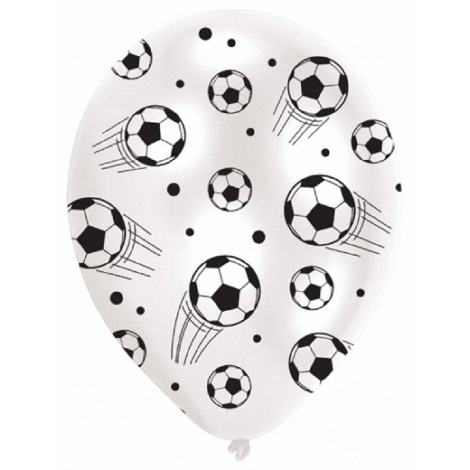 12x Stuks Voetbal Thema Ballonnen Kinder Feestje-verjaardag Feestartikelen En Versiering