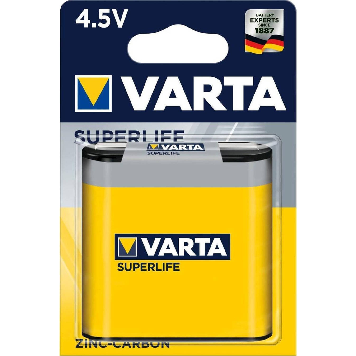 Dapperheid Dictatuur tyfoon Varta batterij Superlife 3R12 4,5V zink-carbon | Blokker
